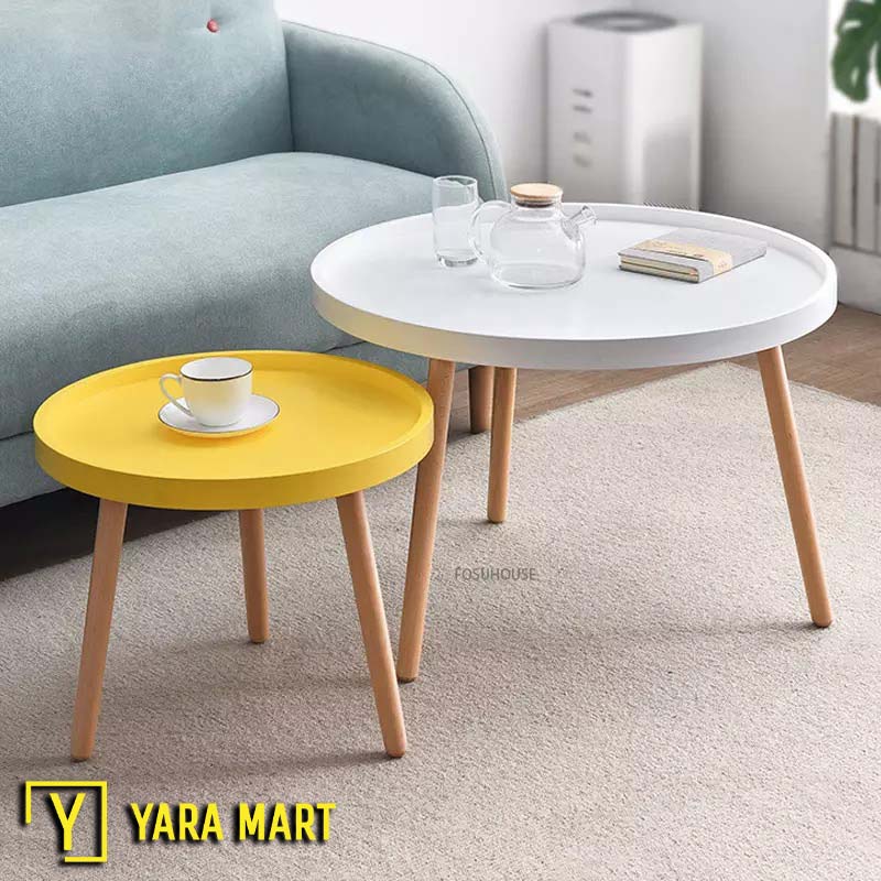 Yellow Color Contemporary Corner Table
